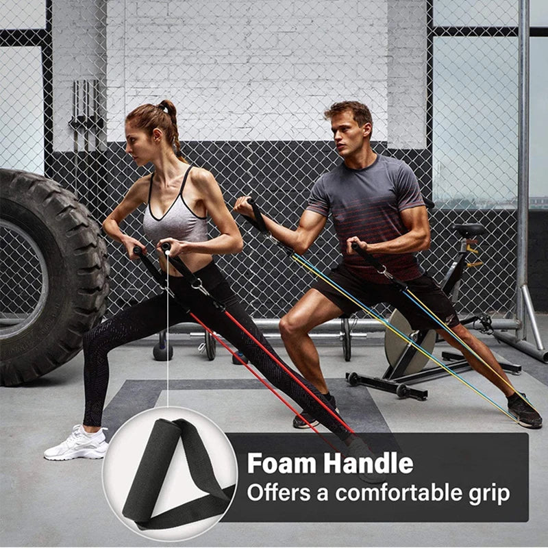 Professional Resistance Bands Set - Bodybuilding & Home Gym Workout