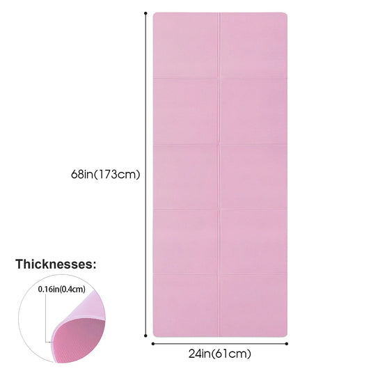 4MM Non-Slip Yoga Mat - Exercise Mat for Fitness, Yoga & Pilates