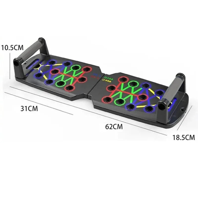 Color-Coded Push-Up Board Set - Portable Multi-Function Home Workout