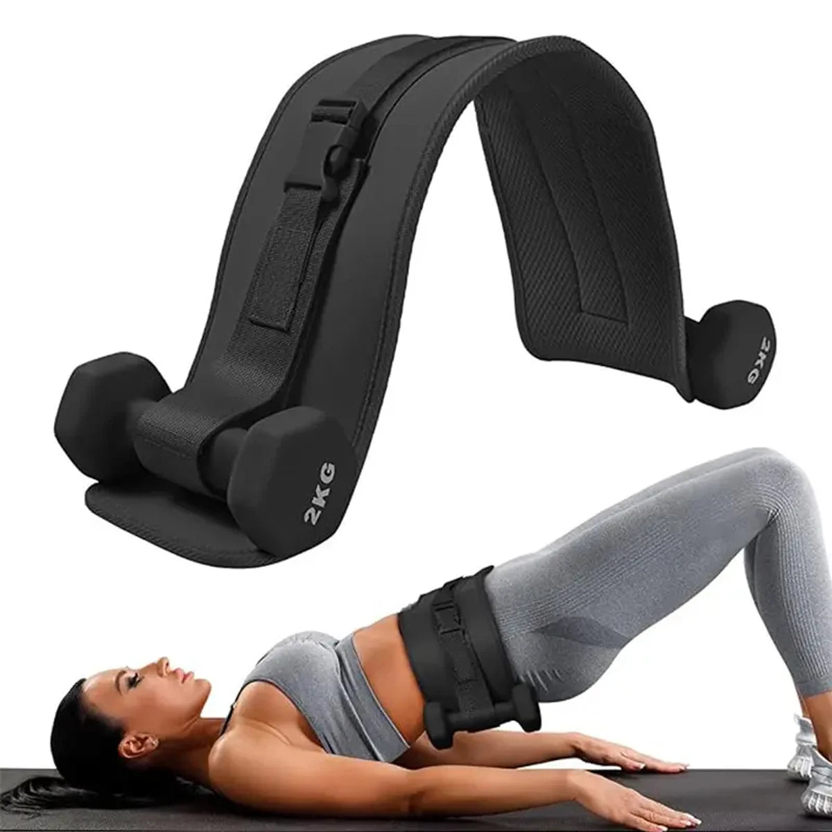 Adjustable Weighted Waist Belt - Hip & Glute Training Tool