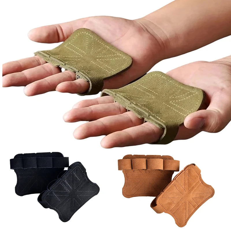 Leather Workout Gloves - Weight Lifting & Gym Hand Protection