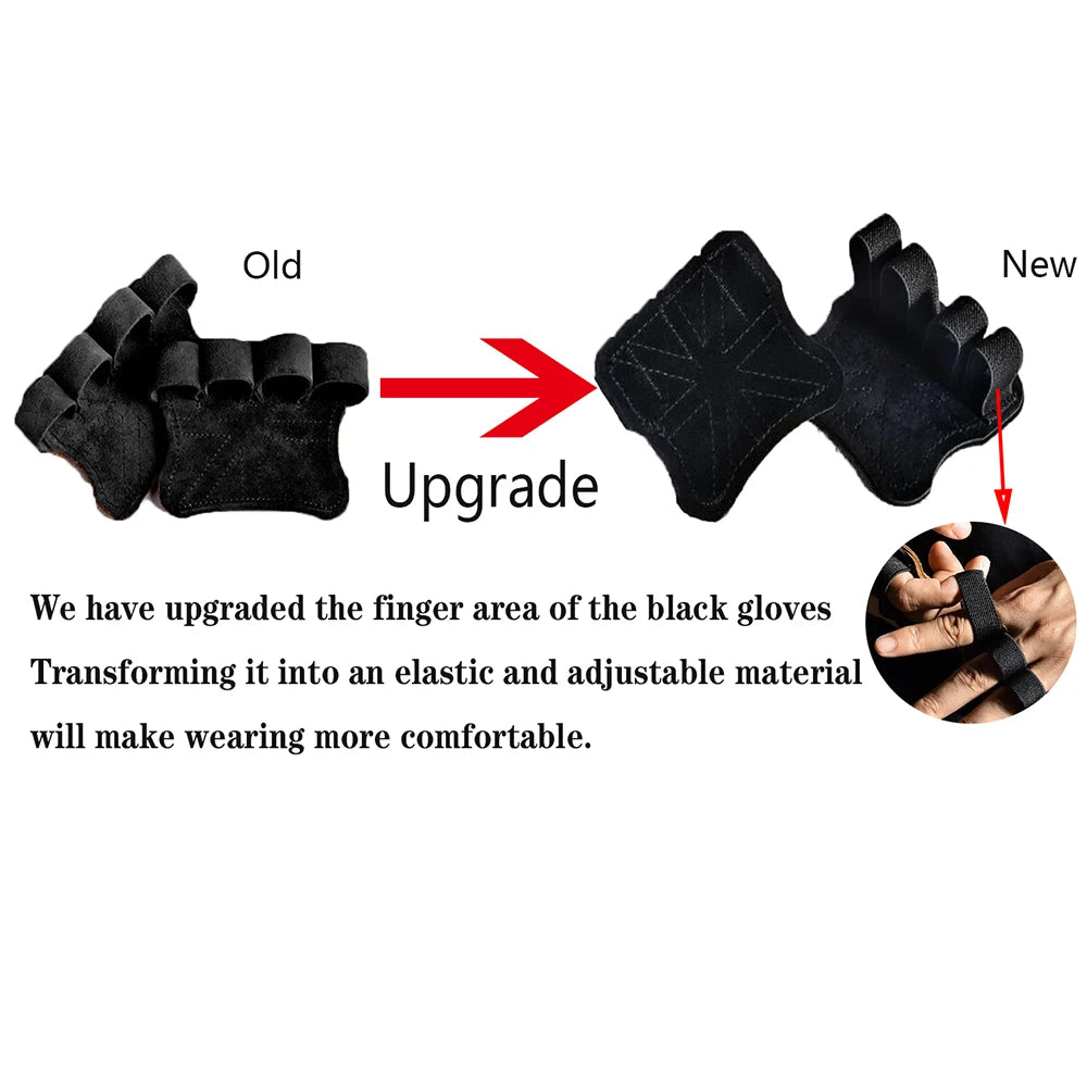 Leather Workout Gloves - Weight Lifting & Gym Hand Protection