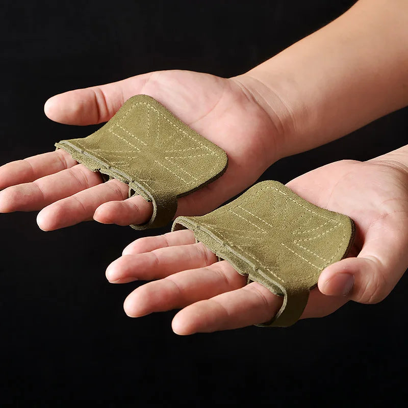 Leather Workout Gloves - Weight Lifting & Gym Hand Protection