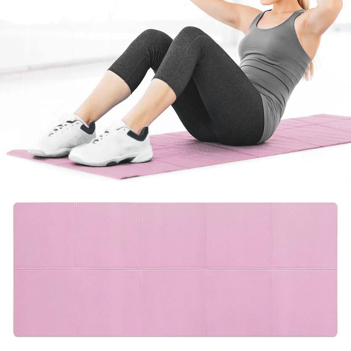 4MM Non-Slip Yoga Mat - Exercise Mat for Fitness, Yoga & Pilates