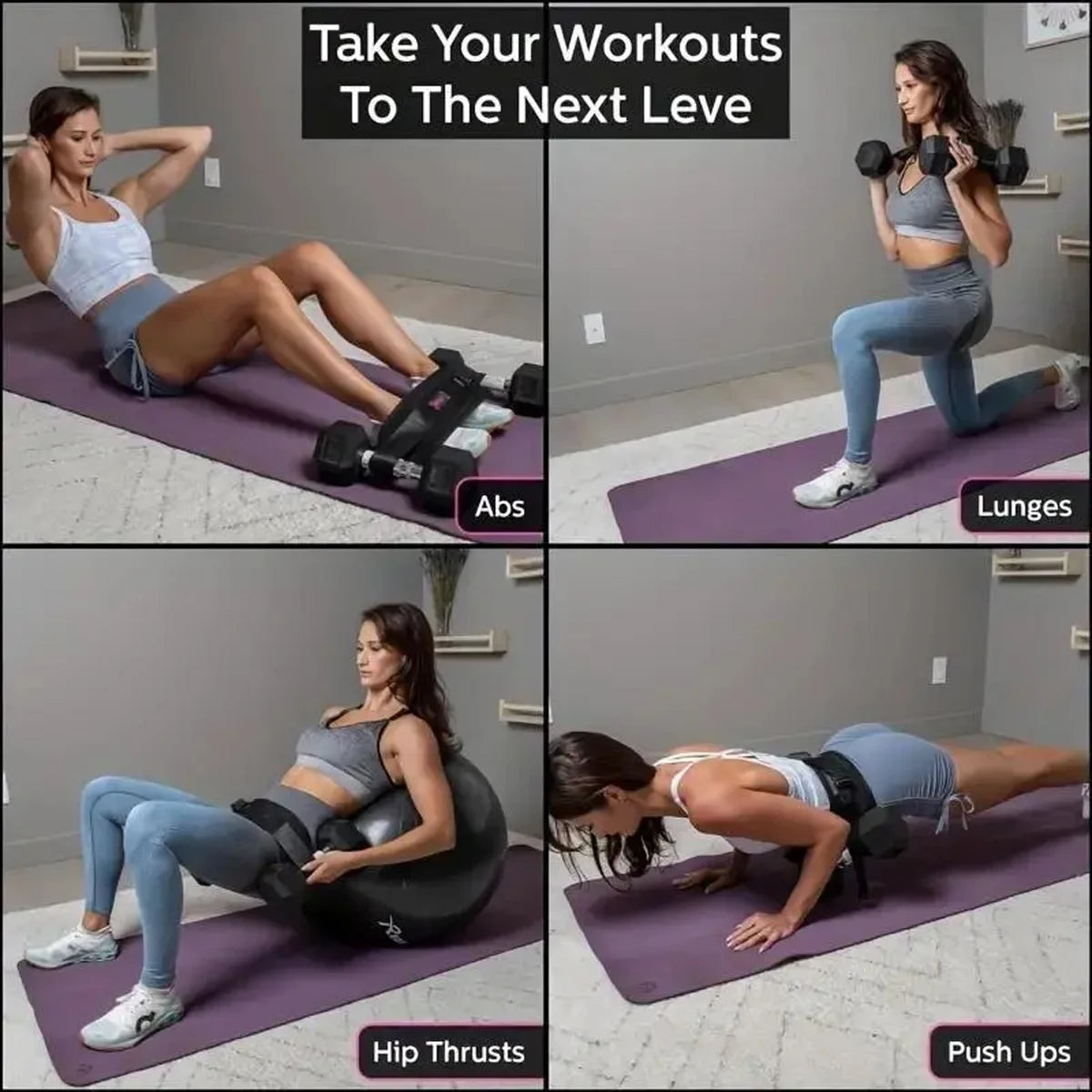 Adjustable Weighted Waist Belt - Hip & Glute Training Tool