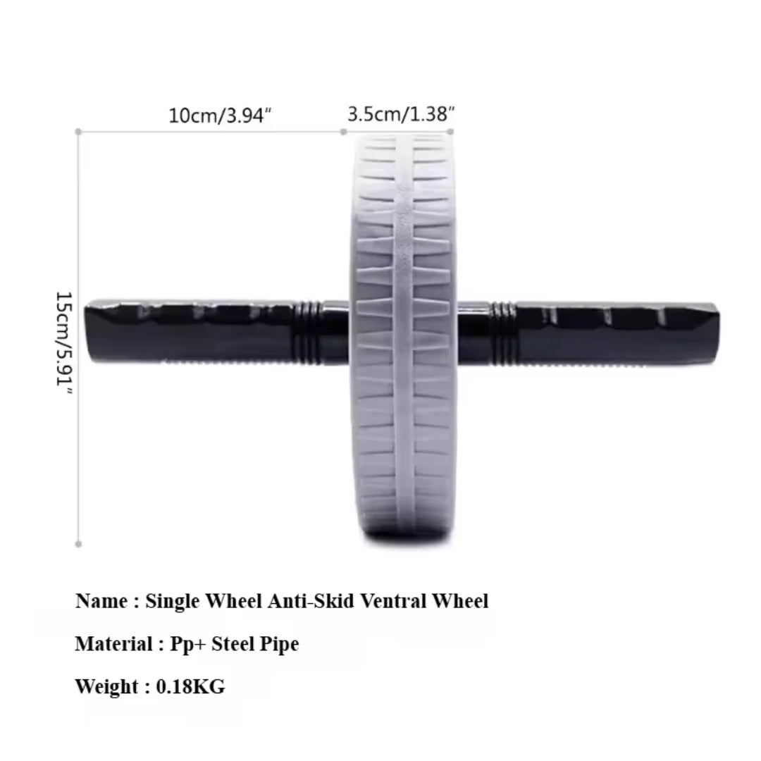 Single Wheel Ab Roller - Heavy Duty Core & Abdominal Strengthener
