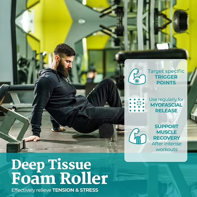 High-Density Foam Roller - Muscle Recovery & Deep Tissue Massage