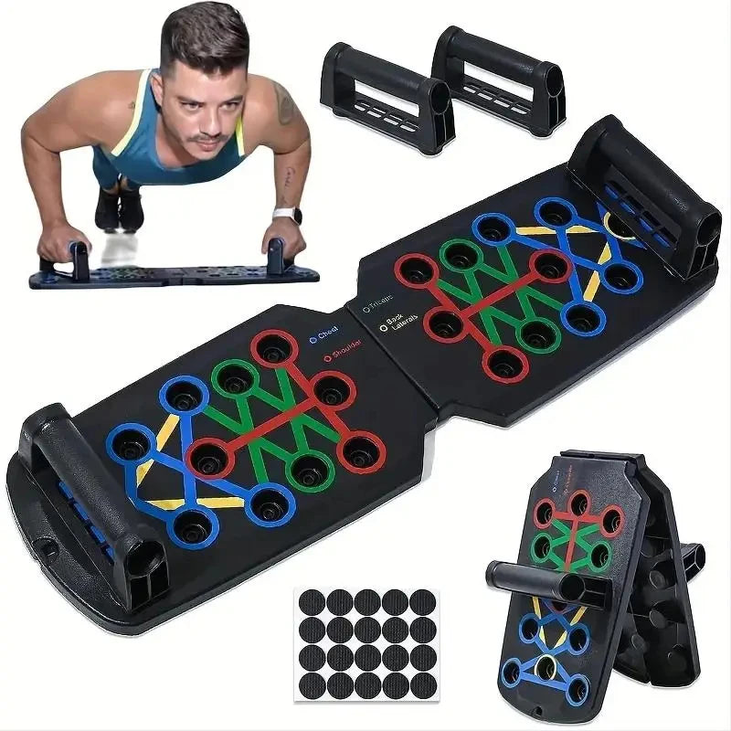 Color-Coded Push-Up Board Set - Portable Multi-Function Home Workout