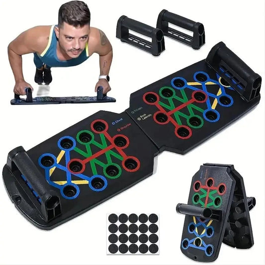 Color-Coded Push-Up Board Set - Portable Multi-Function Home Workout