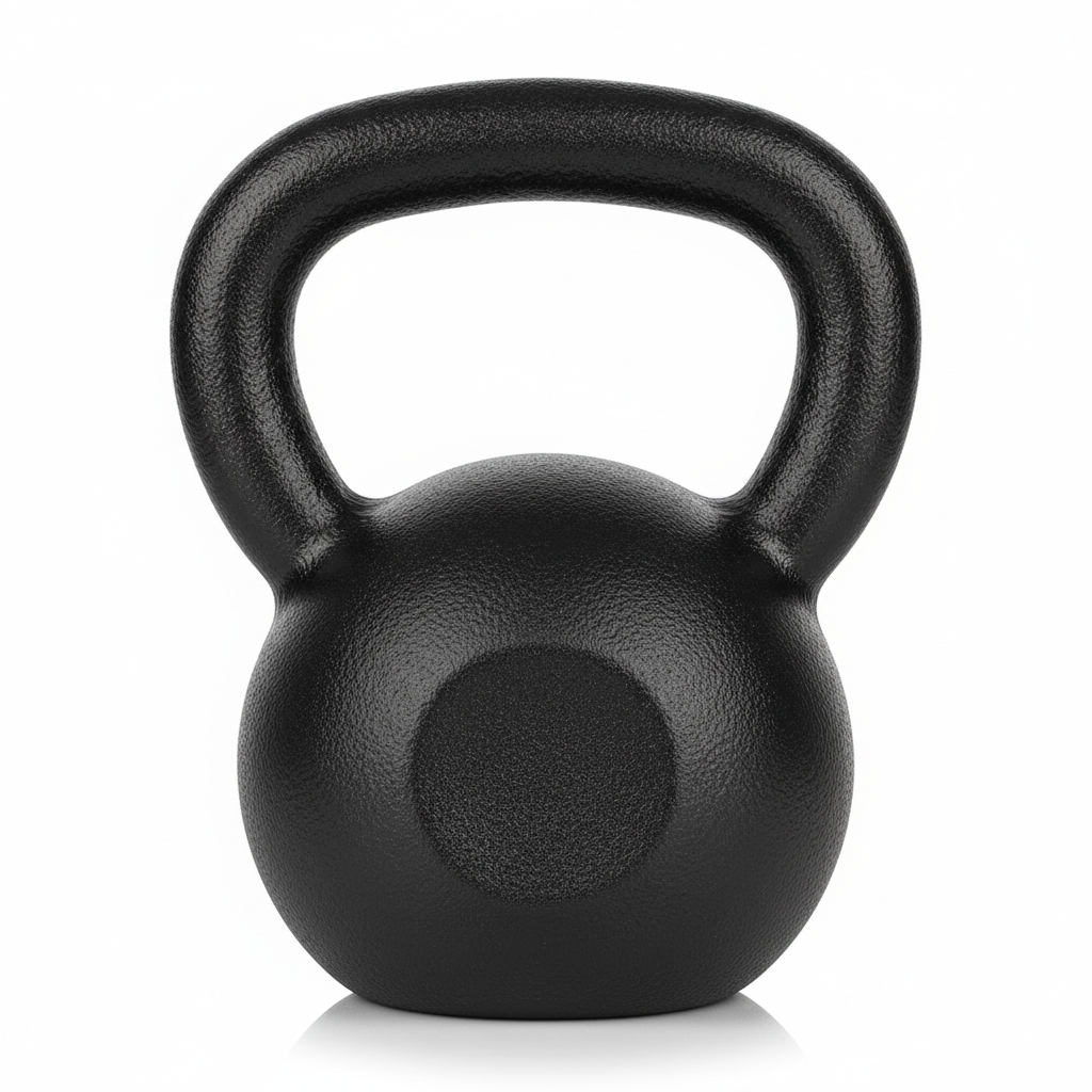 Cast Iron Kettlebell - Strength & HIIT Training Weight for Home Gym